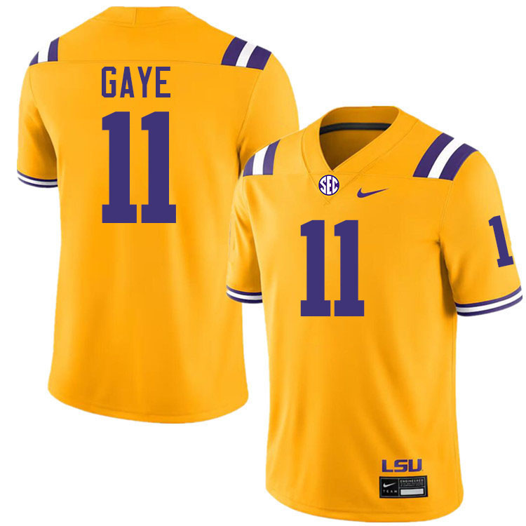 Ali Gaye LSU Tigers Jersey,Louisiana State University Tigers Football Jersey-Gold